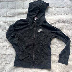 Girls Nike Charcoal Gray Hoodie